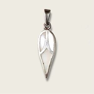 925 Sterling Silver Pendant Leaves